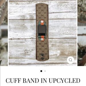 Never Worn Gucci upcycled Apple Watch Cuff band.